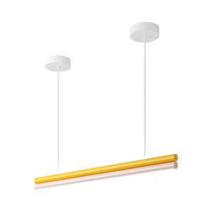 Parallel Tube P02 Pendant Lamp - White/Orange Yellow/Pink