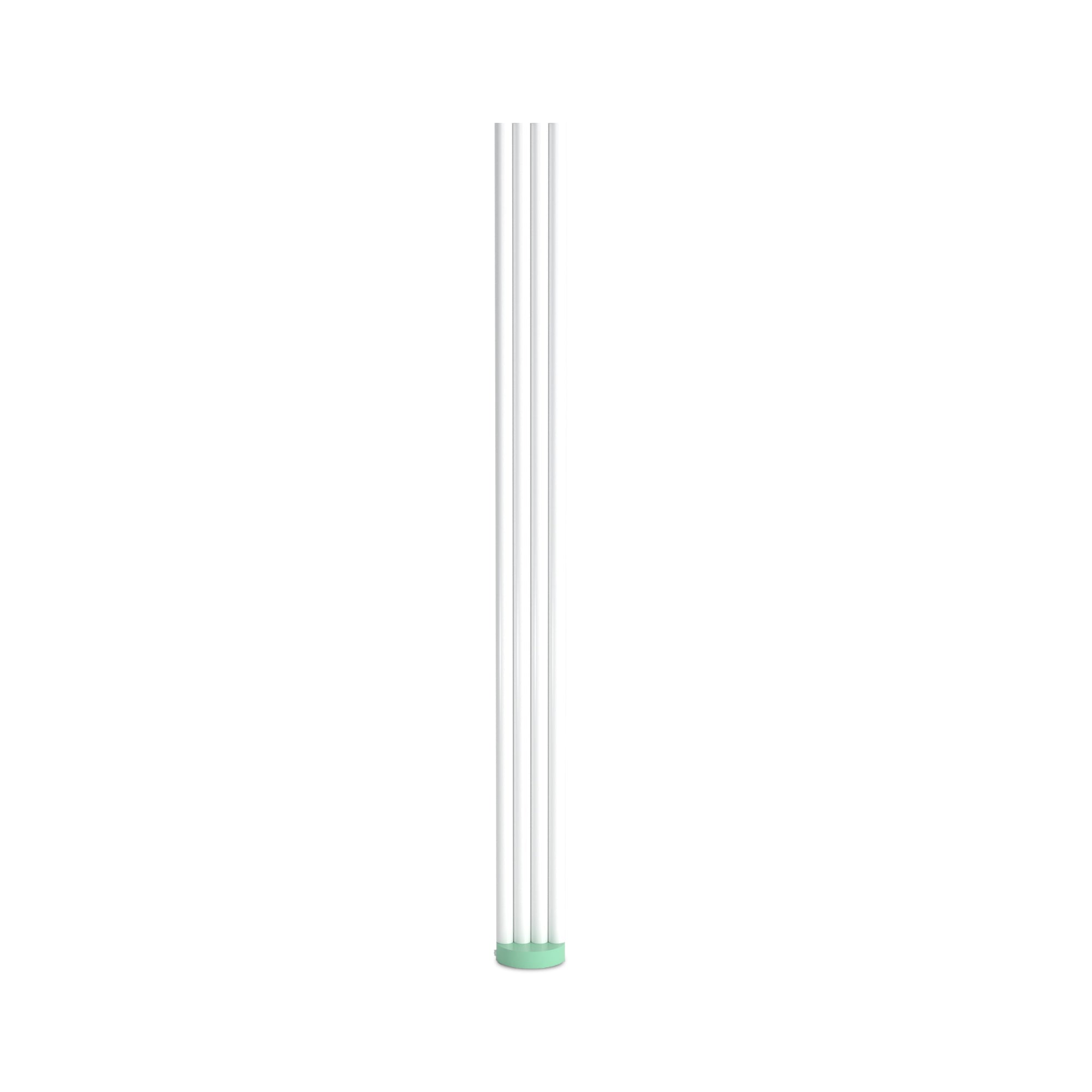 Parallel Tubes F01 Floor Lamp - White/Light Green-1