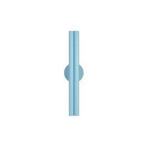 مصباح حائط على شكل أنابيب متوازية W01 - أزرق فاتح