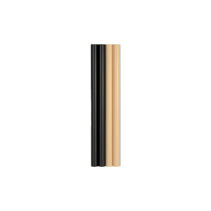 Parallel Tubes W02 Wall Lamp - Black/Sand