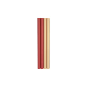 Parallel Tubes W02 Wall Lamp - Red/Sand