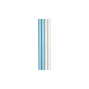 مصباح حائط على شكل أنابيب متوازية W02 - أبيض/أزرق فاتح