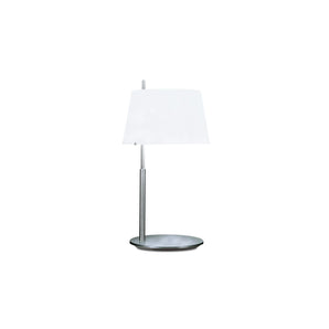 مصباح طاولة صغير باشن - نيكل/أبيض