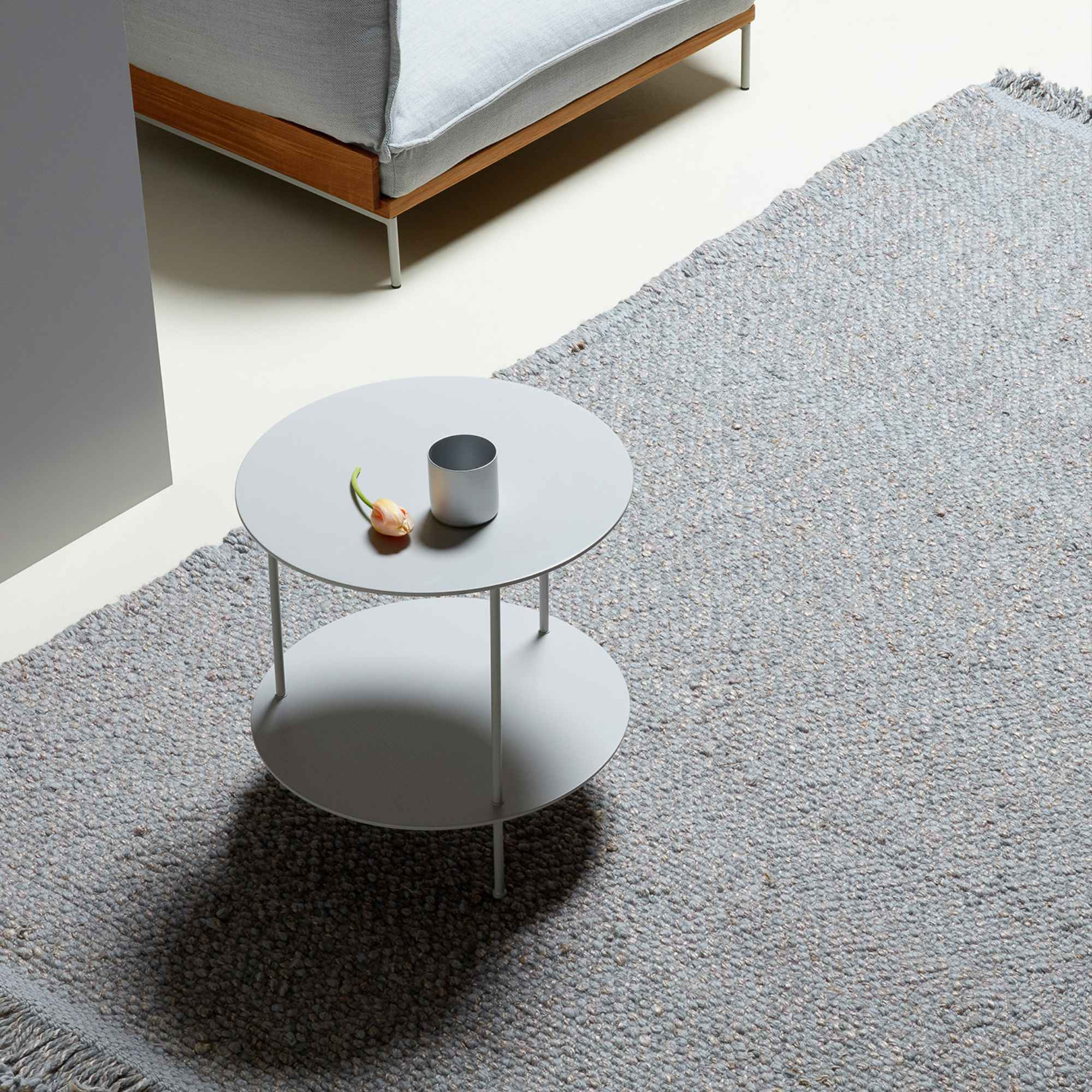 Pastille 50 Side Table - Pearl White Ral 1013/Light-3