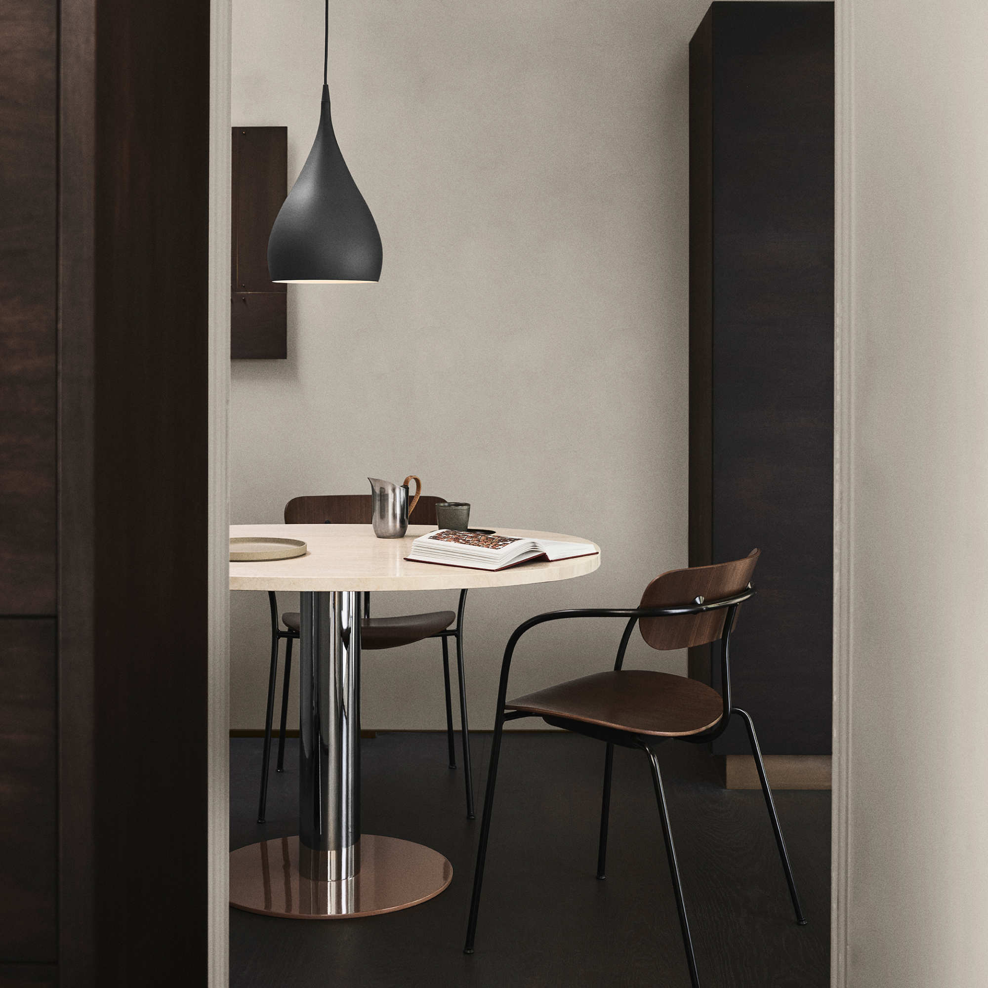 Pavilion AV2 Dining Chair - Black/Oak-3