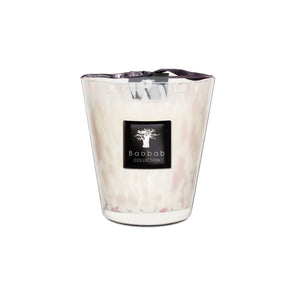 White Pearls Scented Candle - 16cm