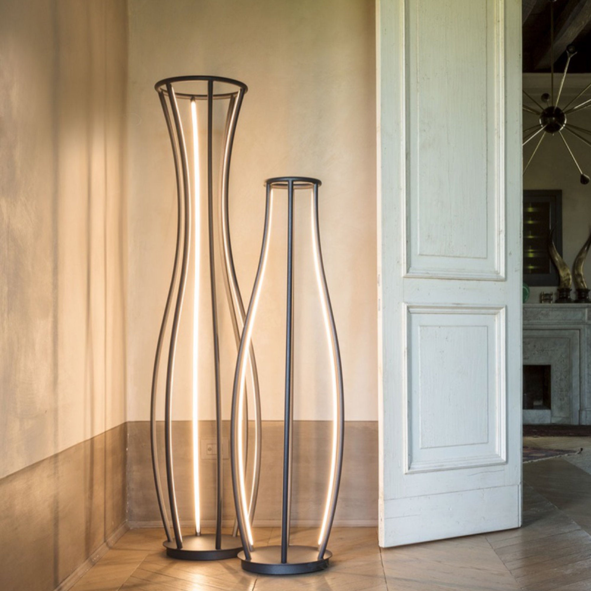 Penelope 140 Floor Lamp - Black-2