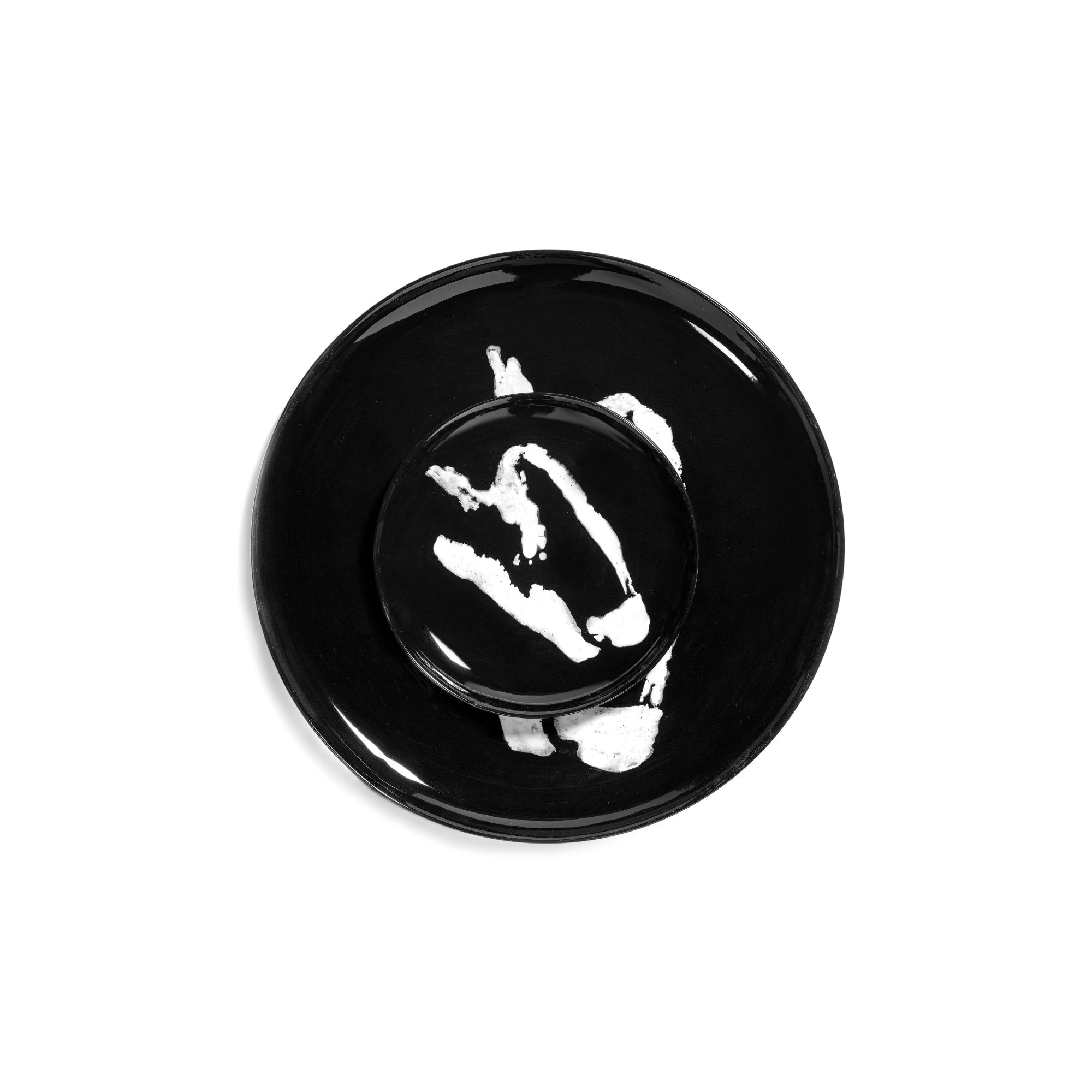 Feast Pepper White Plate - Small/Black-1