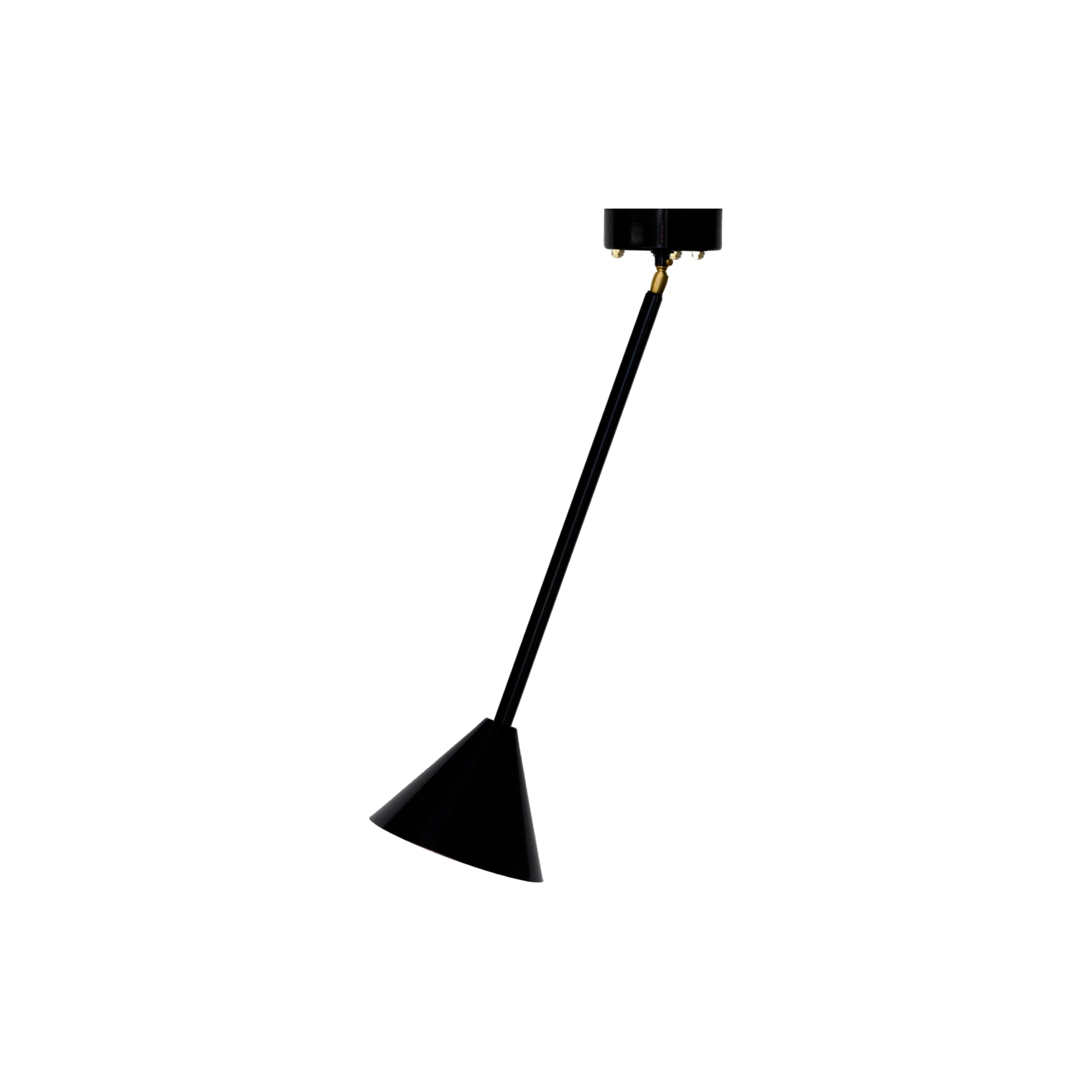 Periscope Cone Slanted Pendant Lamp - Black/White