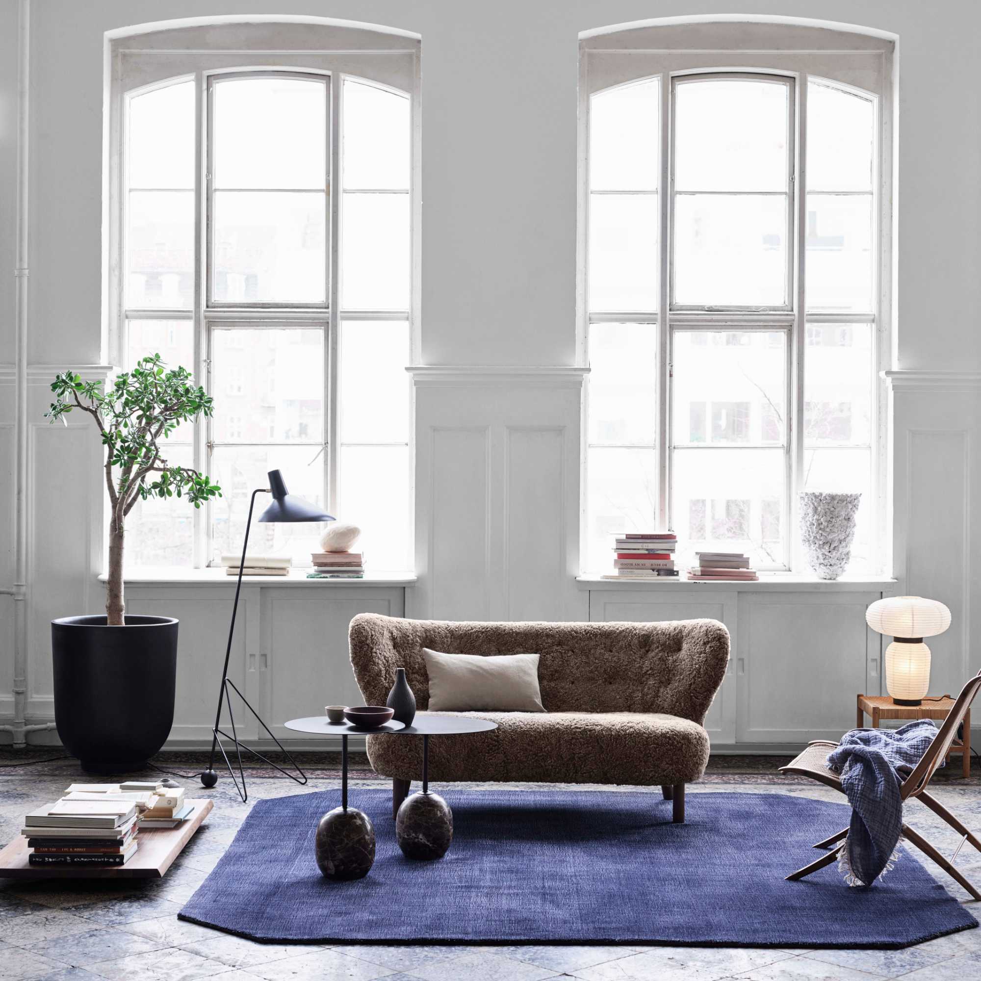 Little Petra VB2 Sofa - Walnut/Sheepskin Sahara 17 mm-4