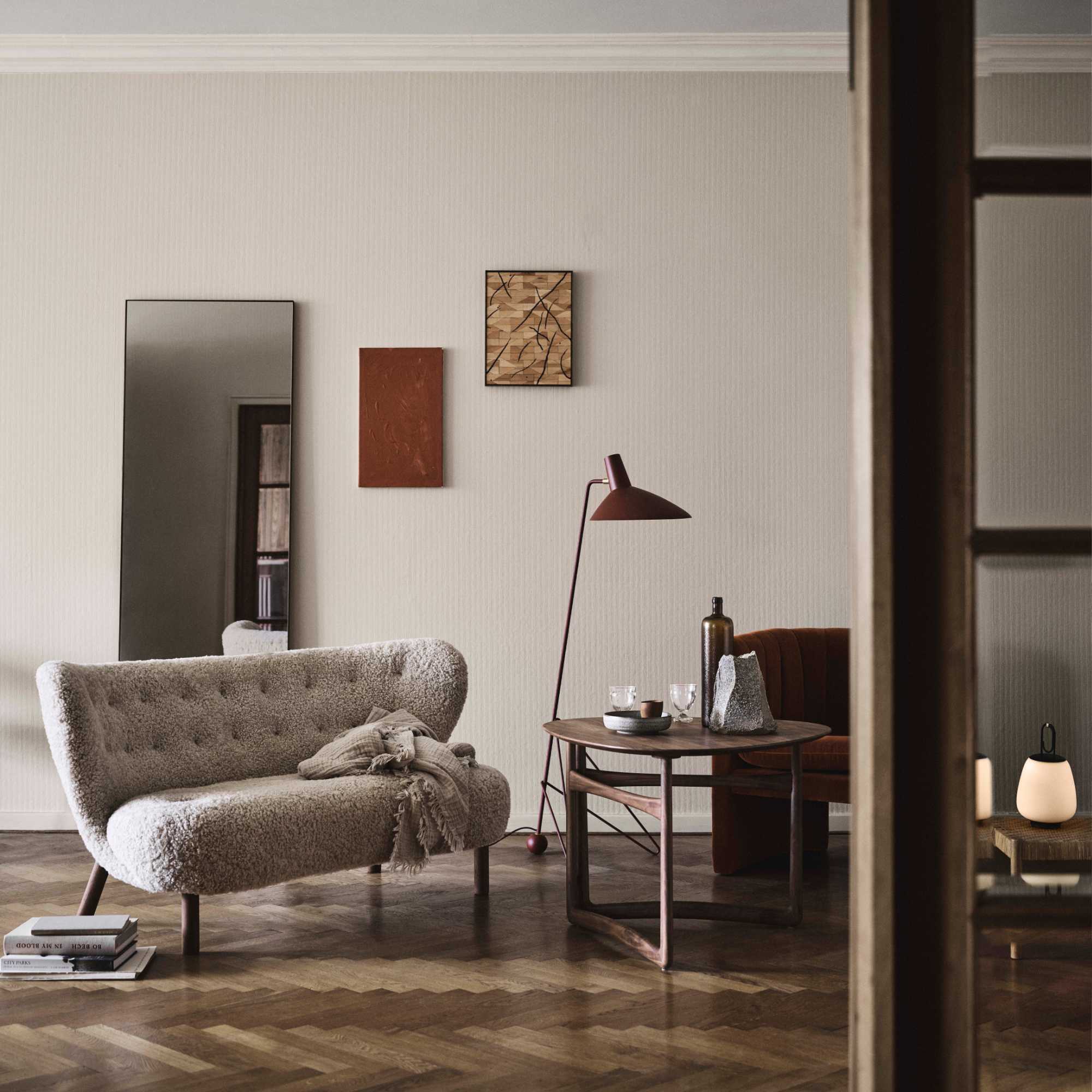 Little Petra VB2 Sofa - Oak/Sheepskin Sahara 17 mm-2