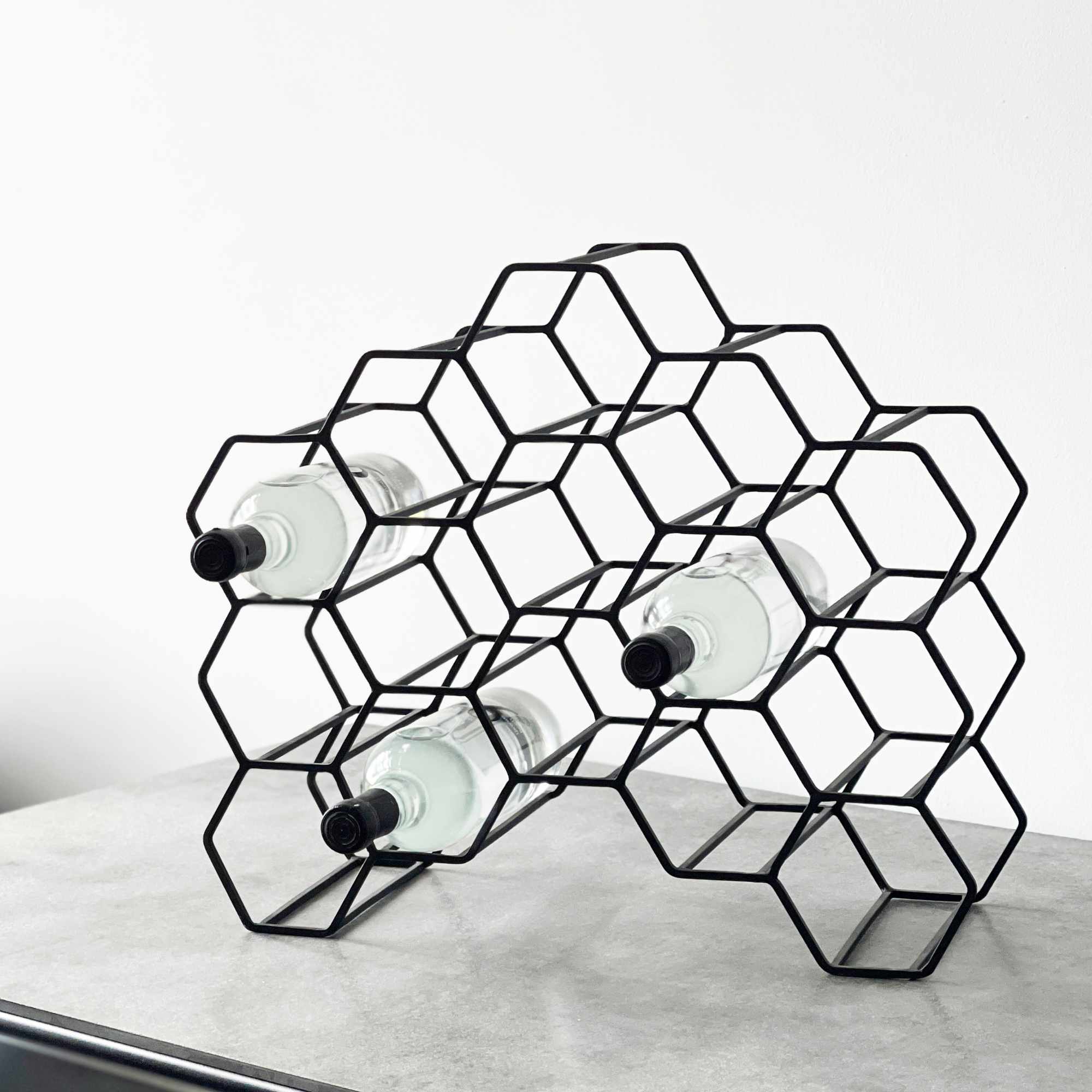 Pico Wine Rack (15) - Black-2