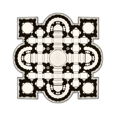 Pietro Rug - Black & White - 270 x 270