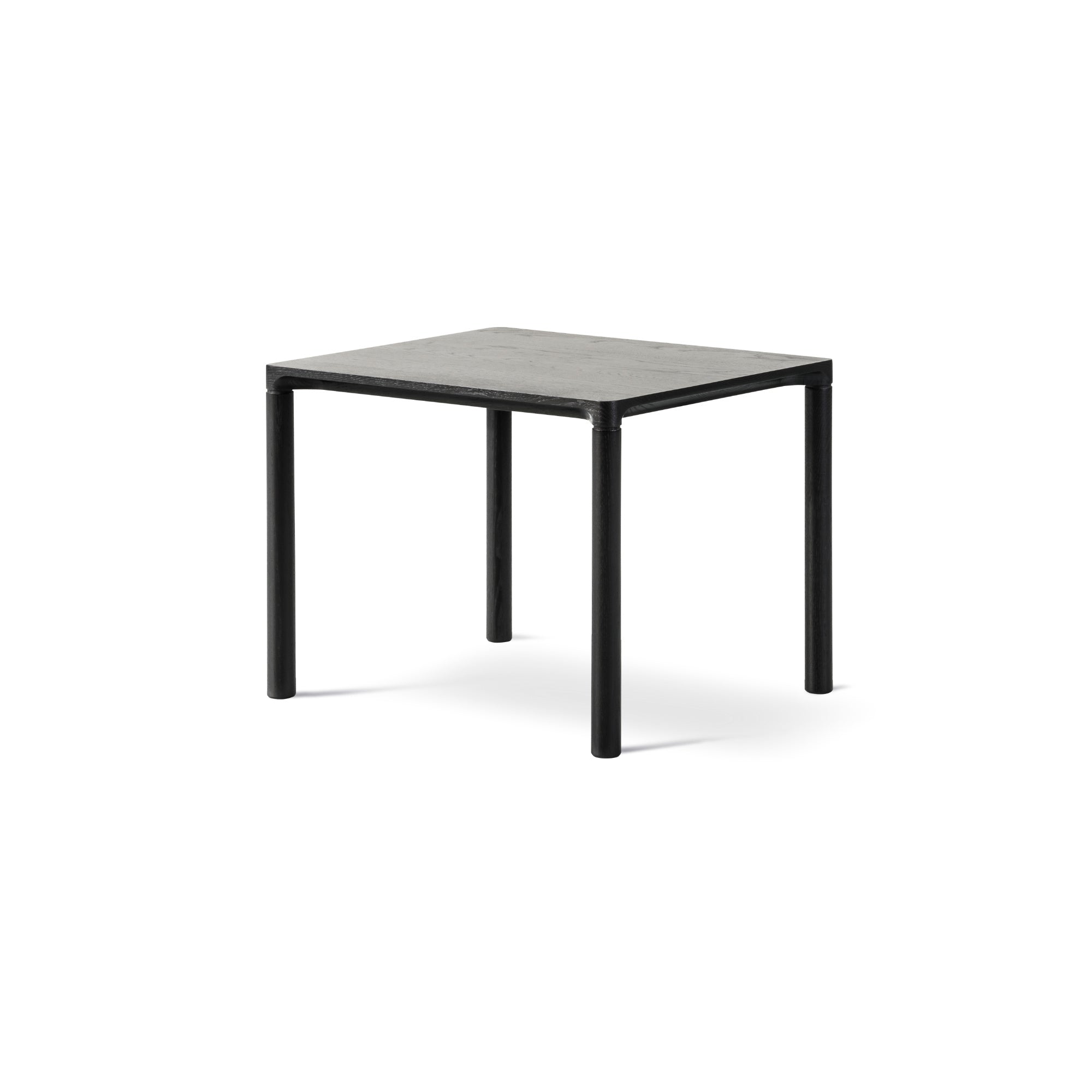 طاولة جانبية Piloti 6705 35 - مطلية باللون الأسود البلوطي-1