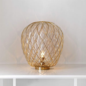 Pinecone Large Table Lamp - Transparent/Gold