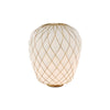 Pinecone Large Table Lamp - White/Gold