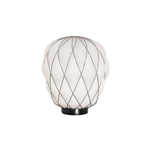 Pinecone Medium Table Lamp - White/Chrome
