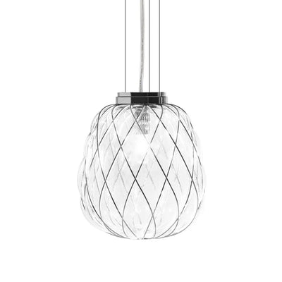 Pinecone Pendant Lamp - Chrome/Clear
