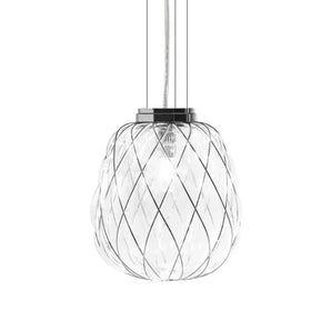 Pinecone Pendant Lamp - Chrome/Clear