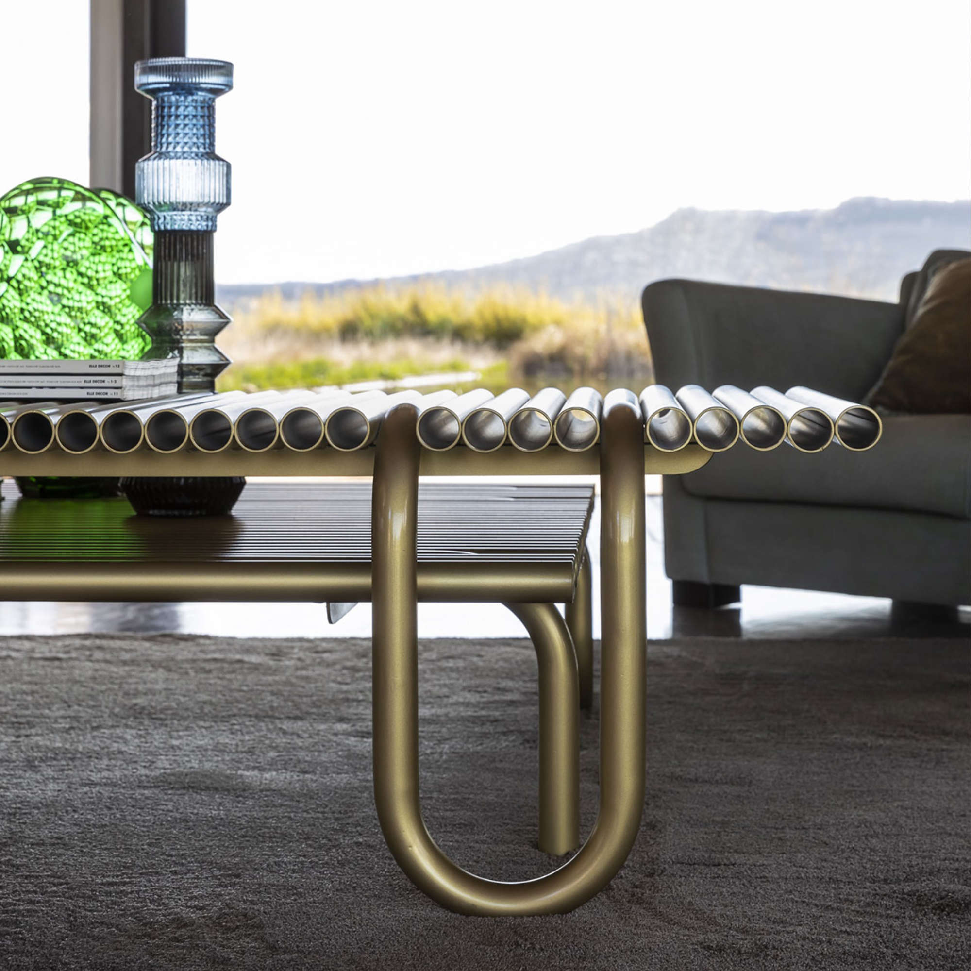 Pipelines 175 Coffee Table - Black Metal-9