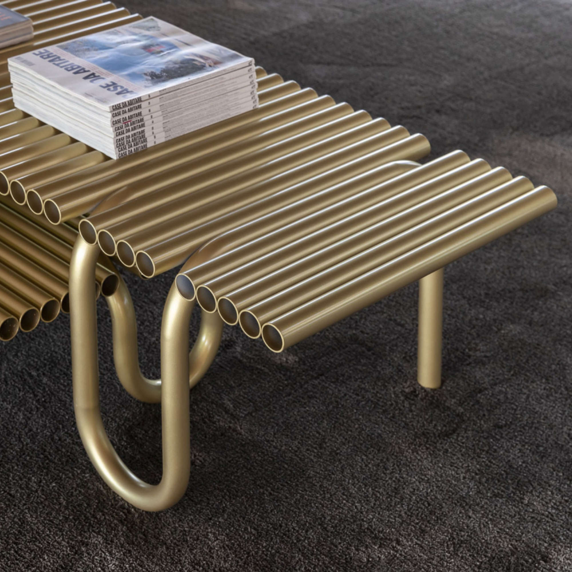 Pipelines 175 Coffee Table - Black Metal-8