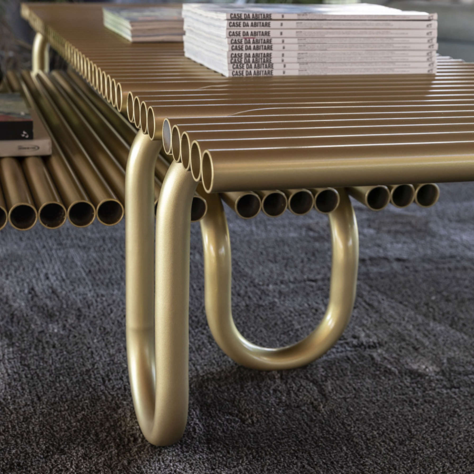 Pipelines 175 Coffee Table - Black Metal-6