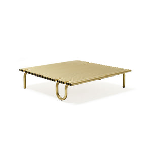 Pipelines 112 Coffee Table - Gold Metal