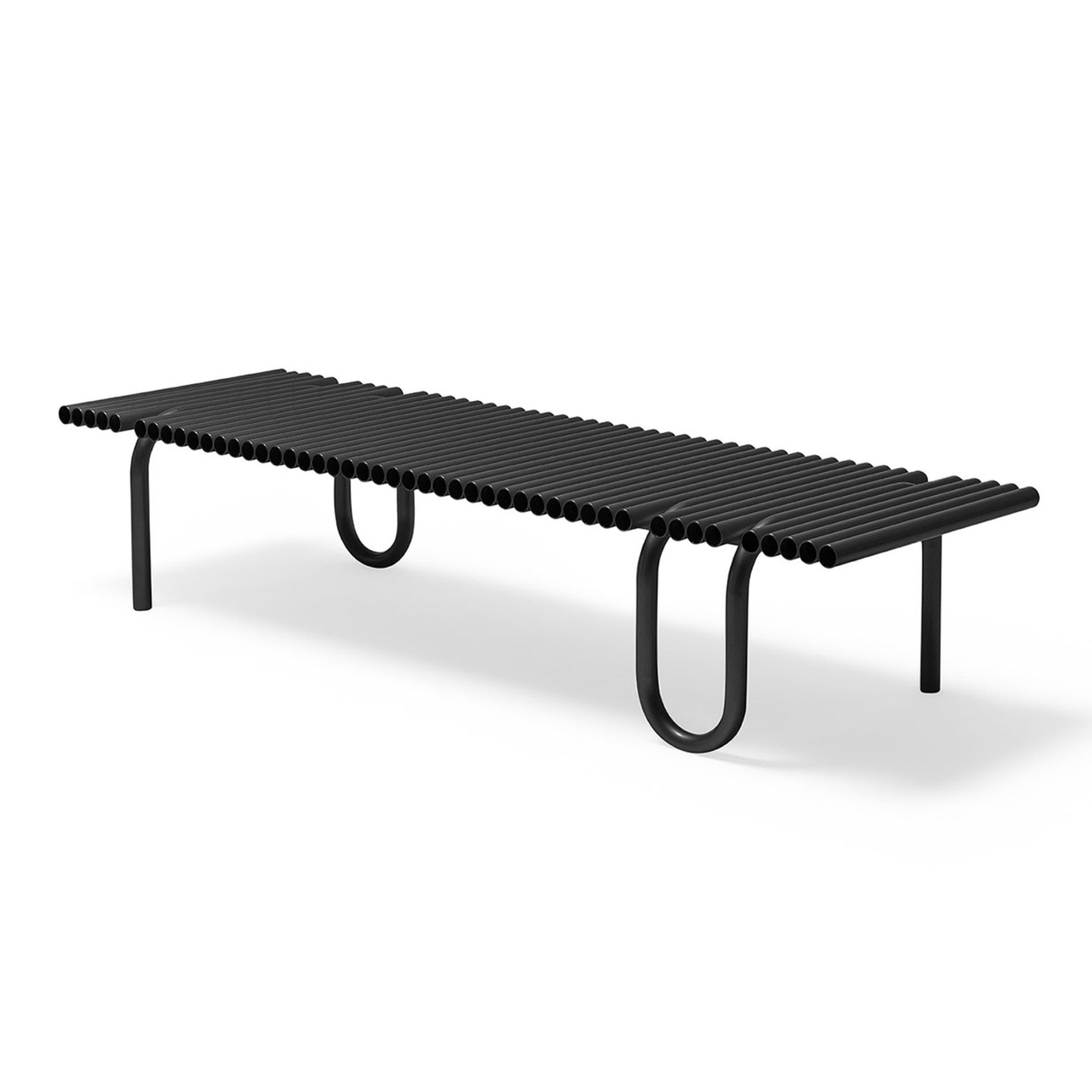 Pipelines 175 Coffee Table - Black Metal-1