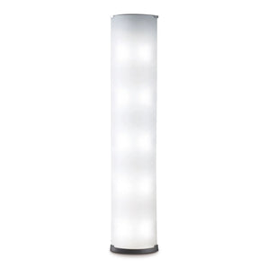 Pirellone Floor Lamp - Nickel/White