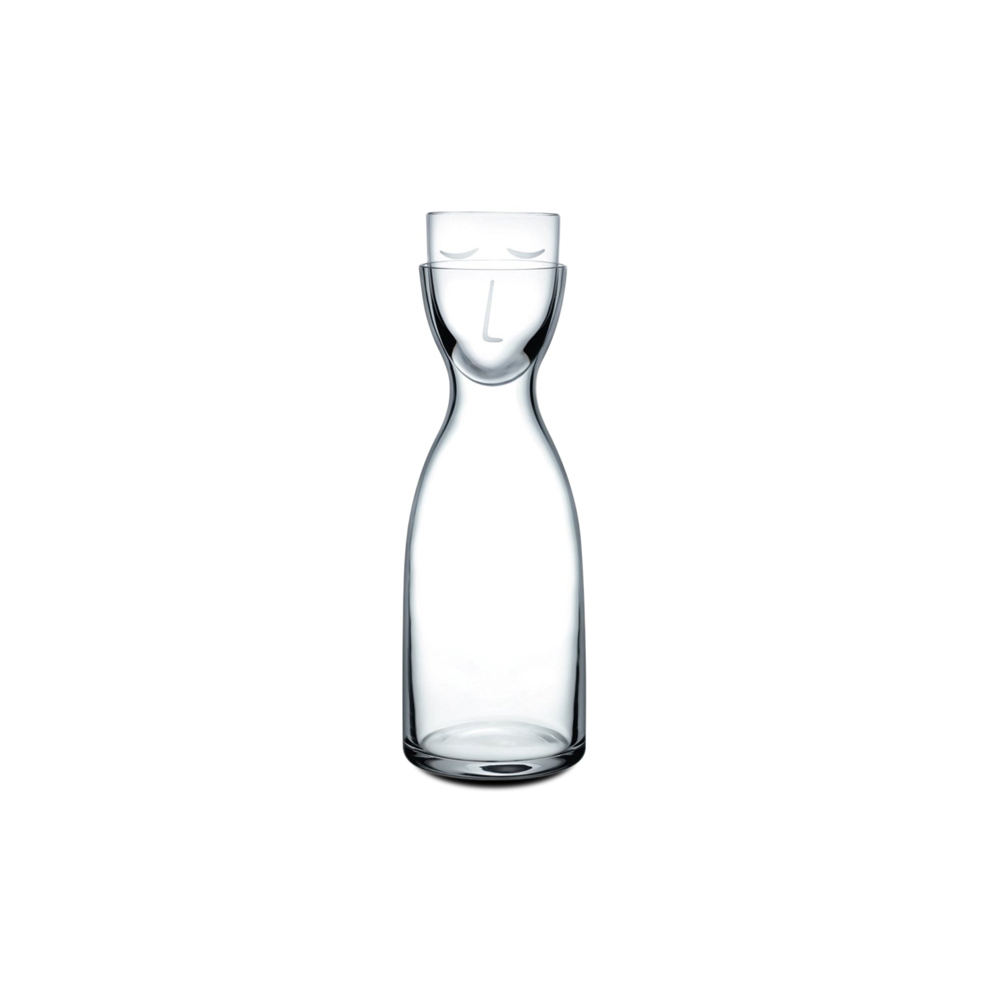 Mr. & Mrs. Water Night Bottle Set - Clear