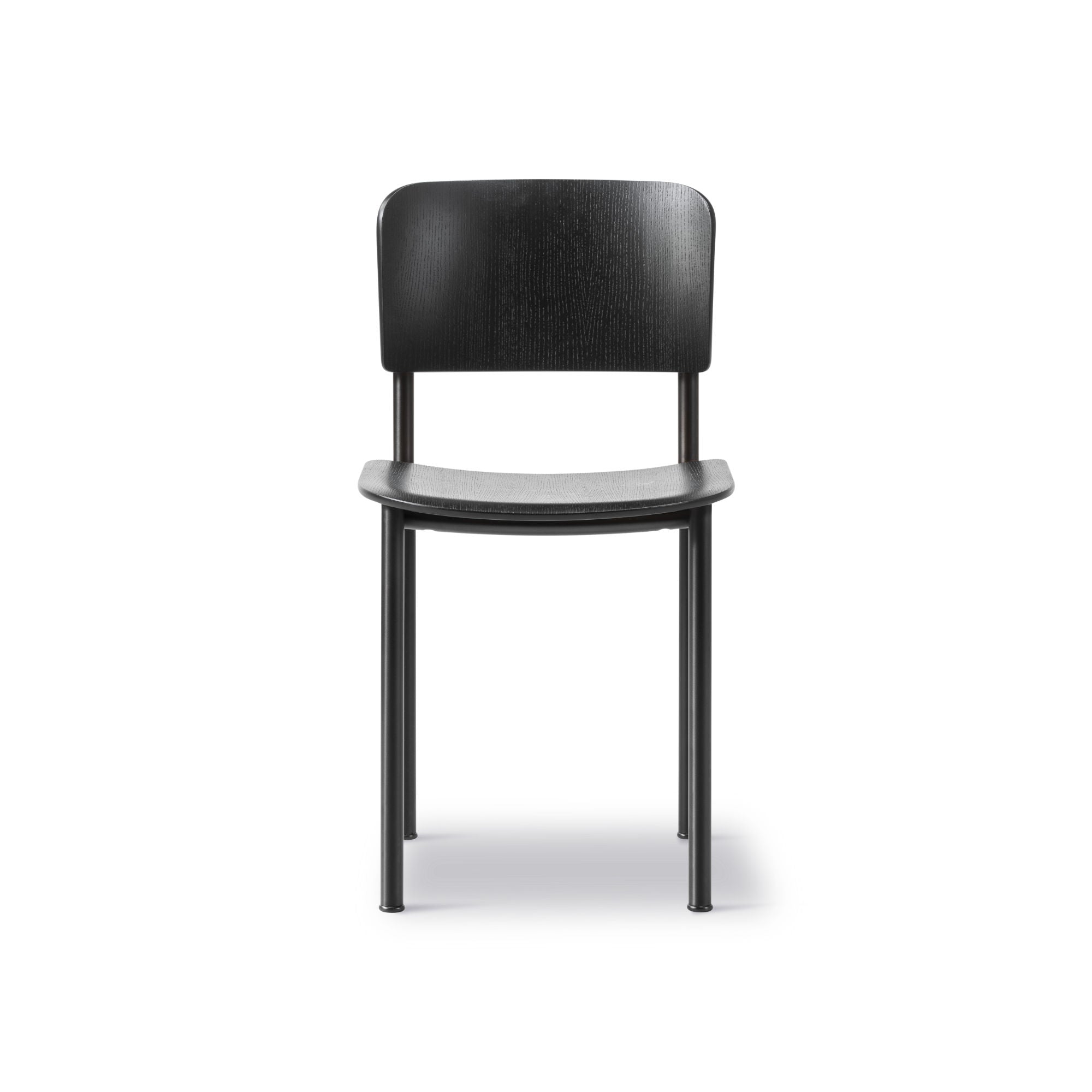 Plan 3412 Dining Chair - Black Steel/Black Ash-2