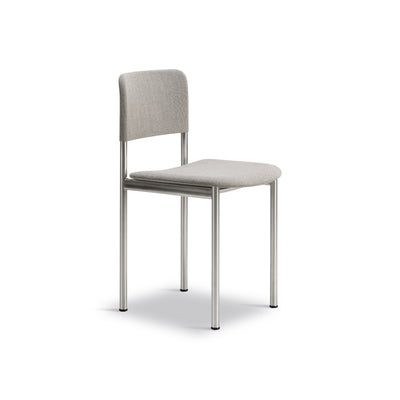 Plan 3414 Dining Chair - Chrome/Fabric 1 (Re-Wool 128)