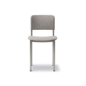 Plan 3414 Dining Chair - Chrome/Fabric 1 (Re-Wool 128)