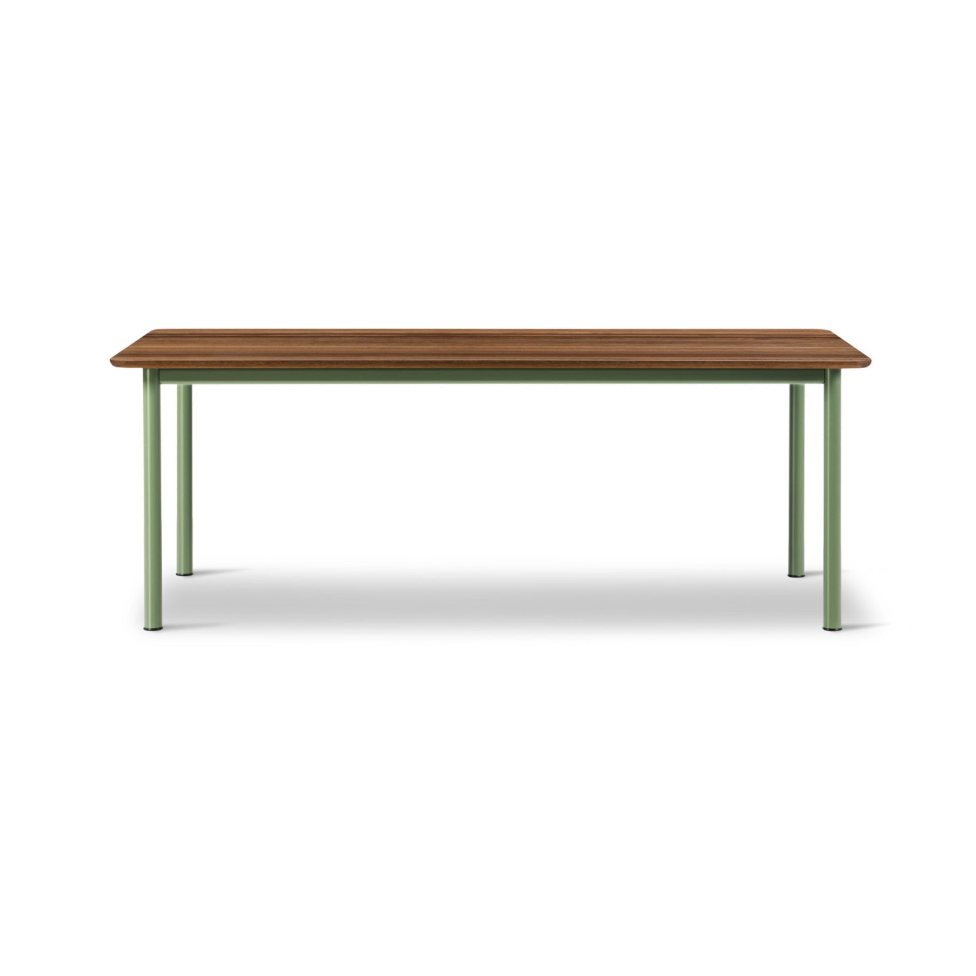 Plan 6631 Dining Table - Modernist Green/Smoked Oak-2