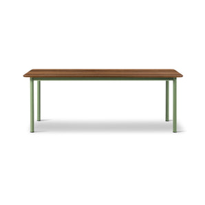 Plan 6631 Dining Table - Modernist Green/Smoked Oak