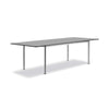 Plan 6632 Extendible Dining Table - Brushed Chrome/Fenix NTM Laminate Black