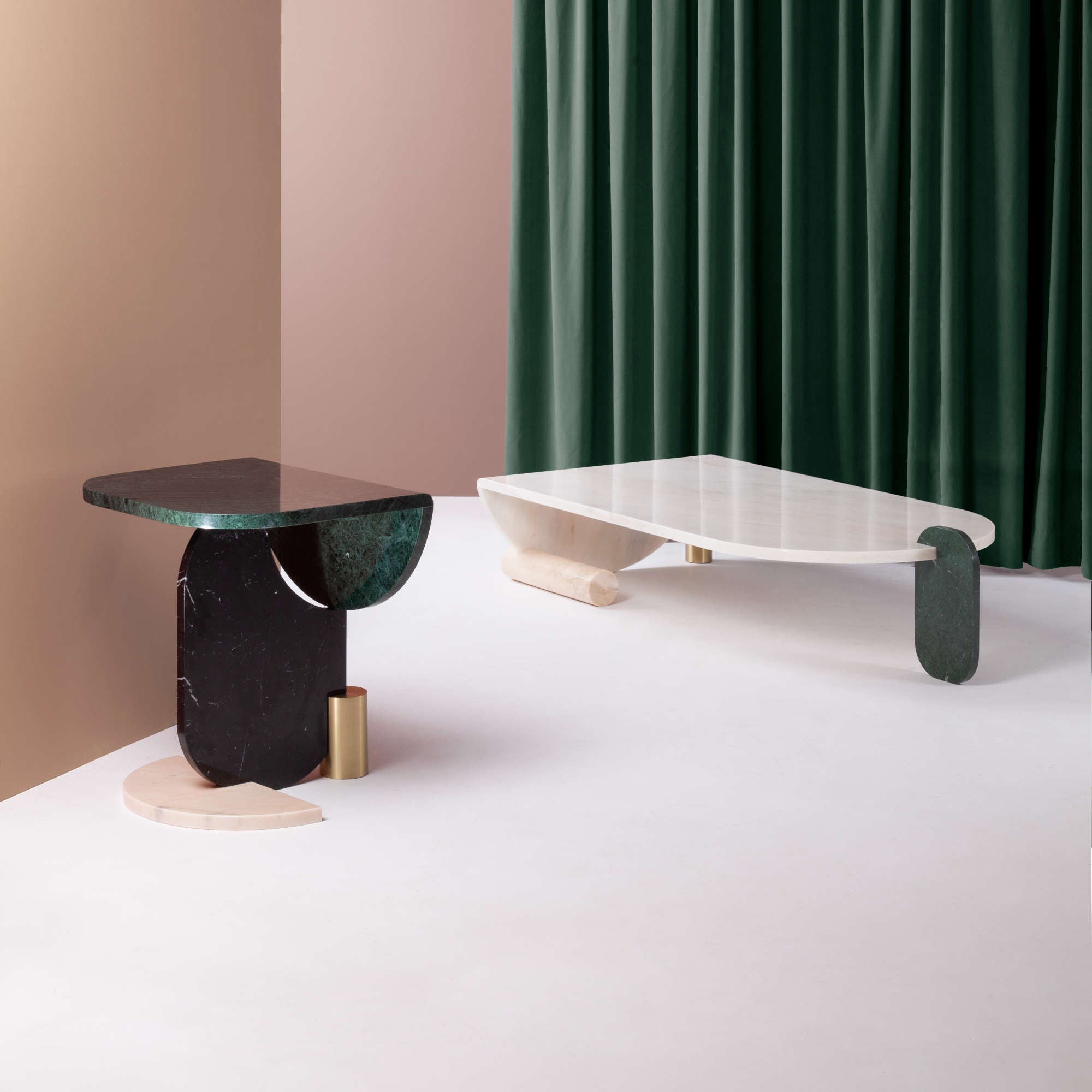 Playing Games 60 Side Table - Green Guatemala-2