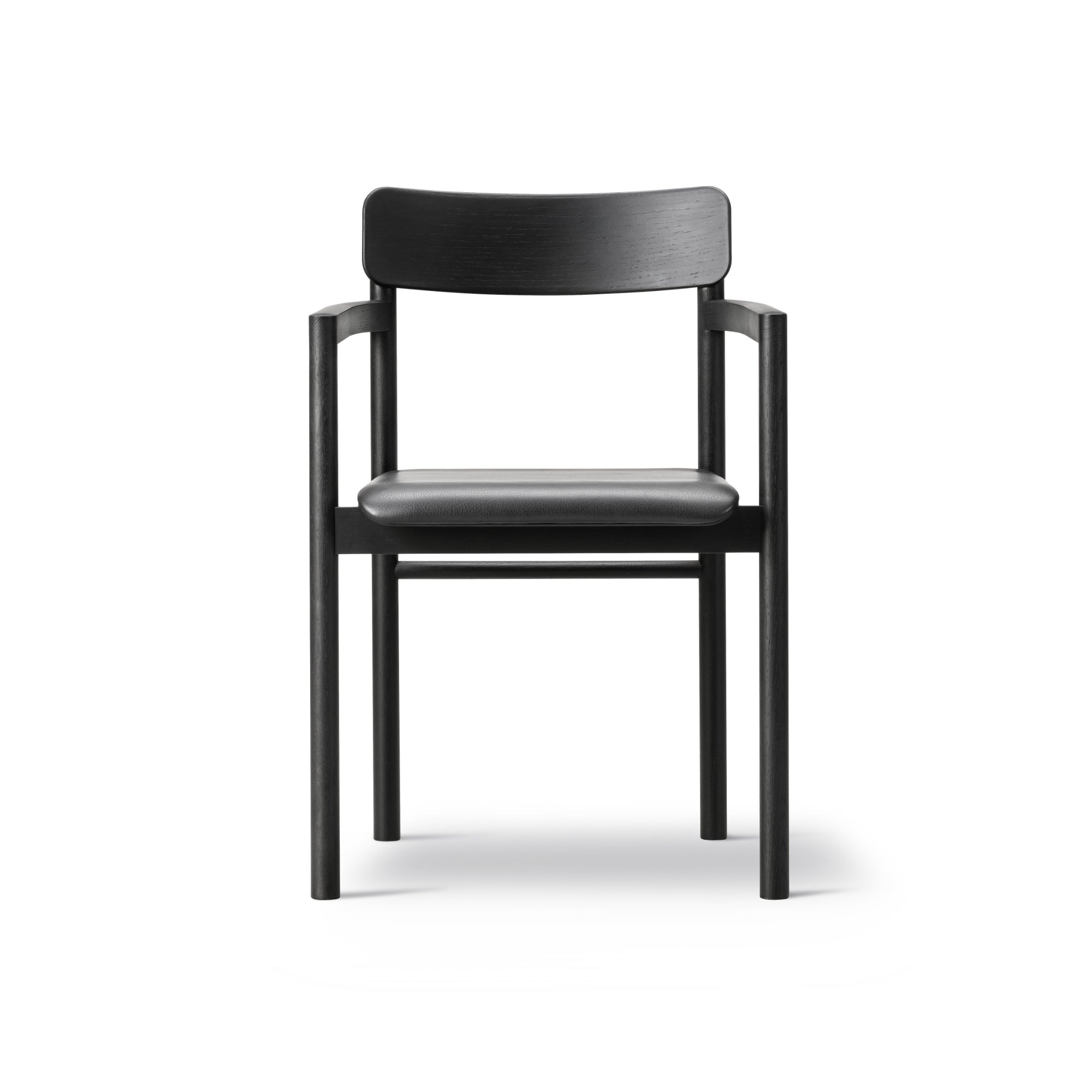 Post 3445 Armchair - Black Lacquered Oak-2