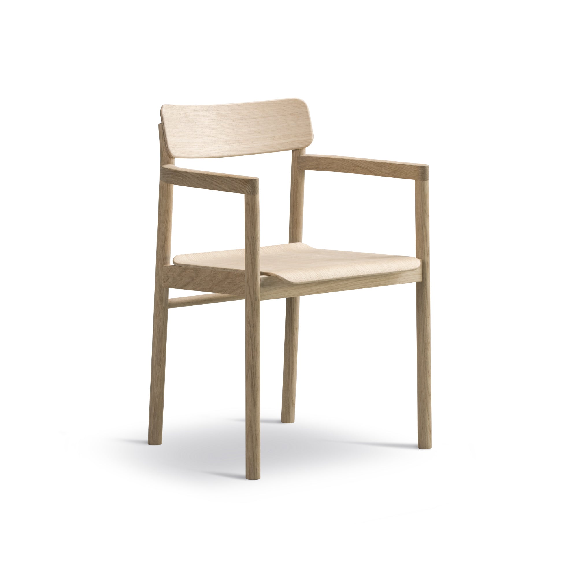 Post 3445 Armchair - Oak Light Oil-1