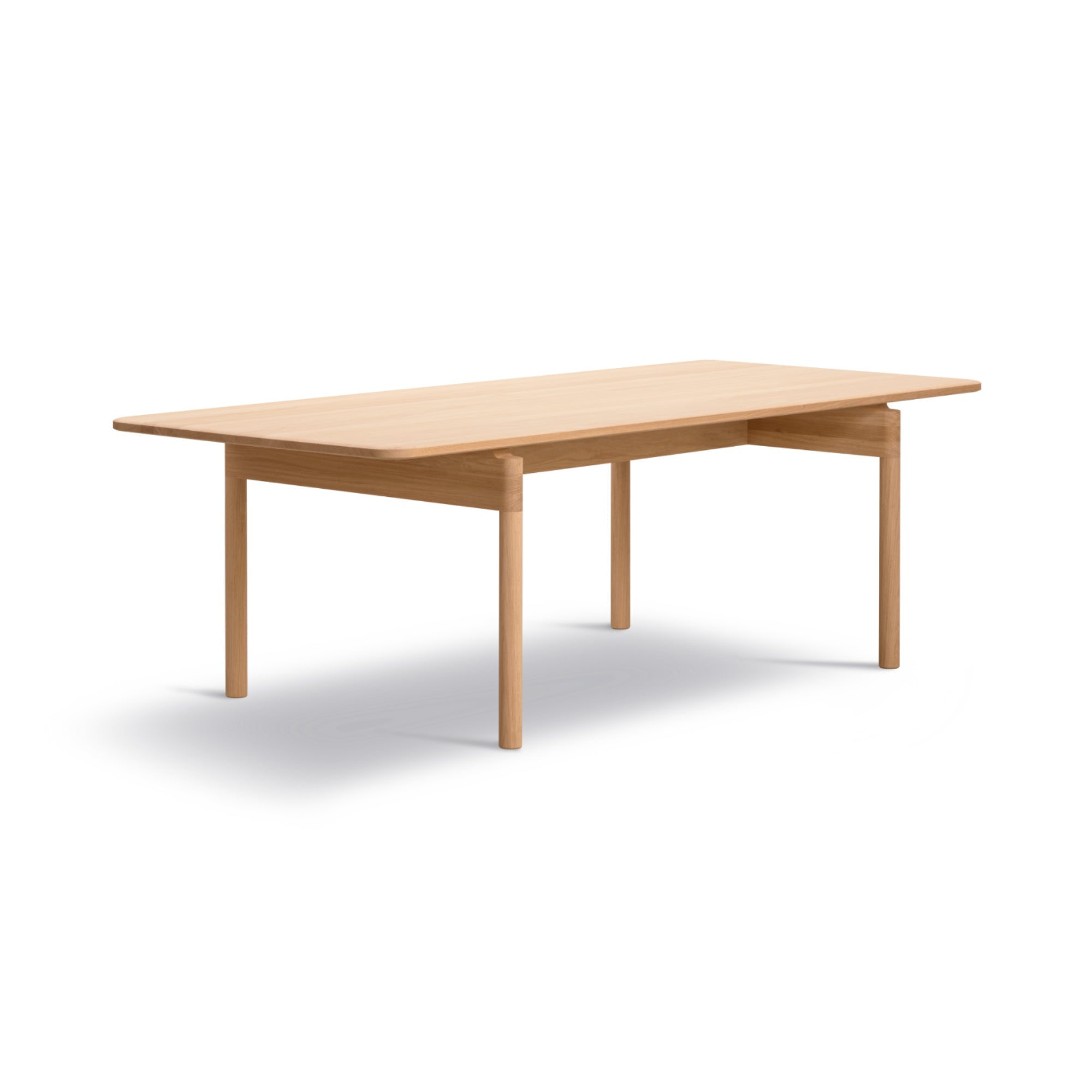 Post 6438 Dining Table - Oak Light Oil-1
