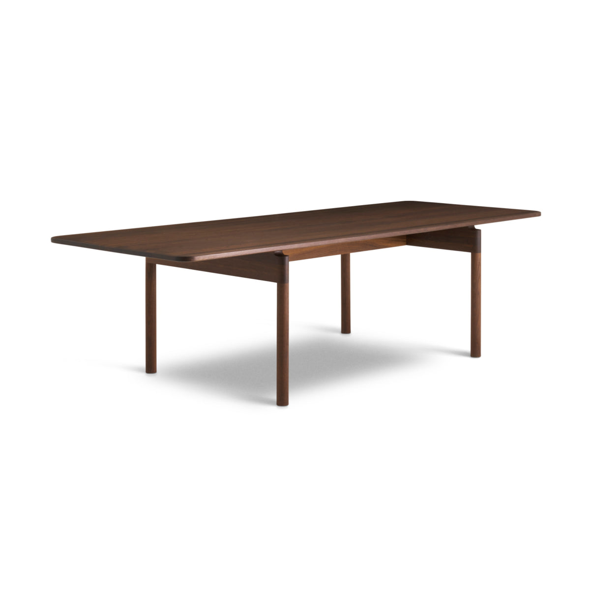 Post Dining Table – 265x100x73 / Wood (Smoked Oak)-1