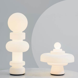 مصباح طاولة ريجينا - أبيض