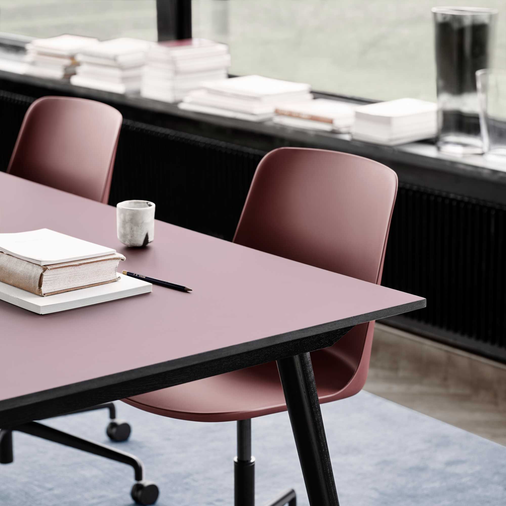 Rely HW28 Chair - Red Brown-3