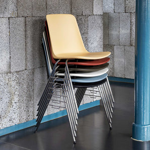 Rely HW27 Dining Chair - Chrome/Light Blue