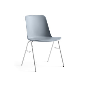 Rely HW27 Dining Chair - Chrome/Light Blue