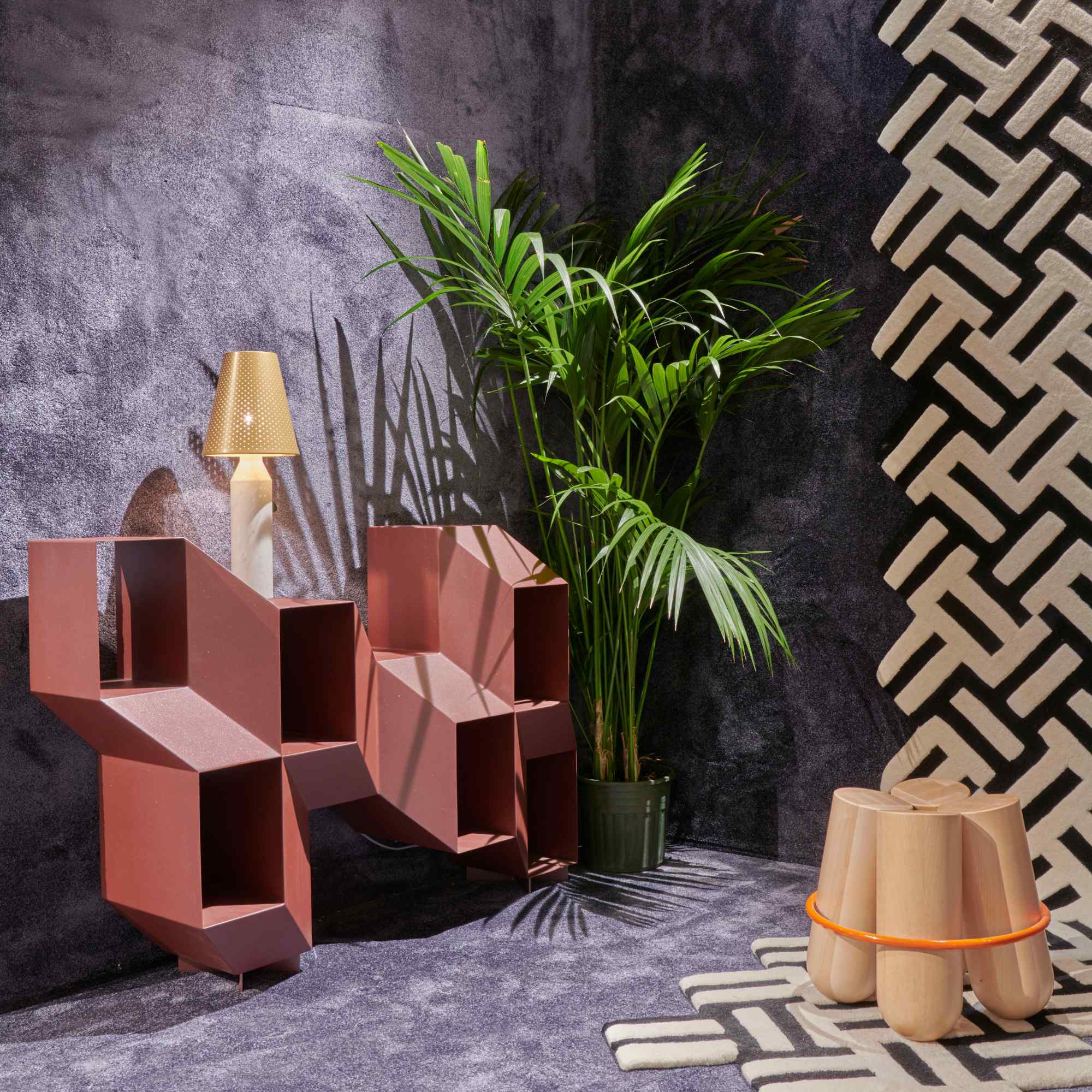 Rocky Bookcase - Old Red-2