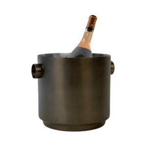 Rondo Wine Bucket - Black/Steel