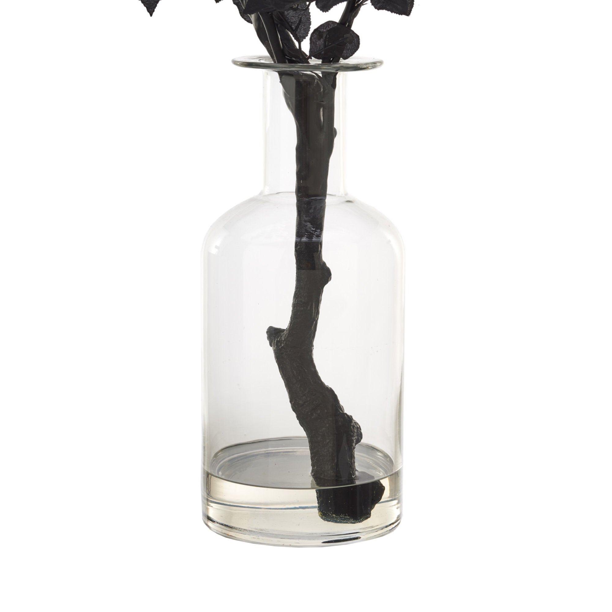 Rose Branch in Vase - Black-4