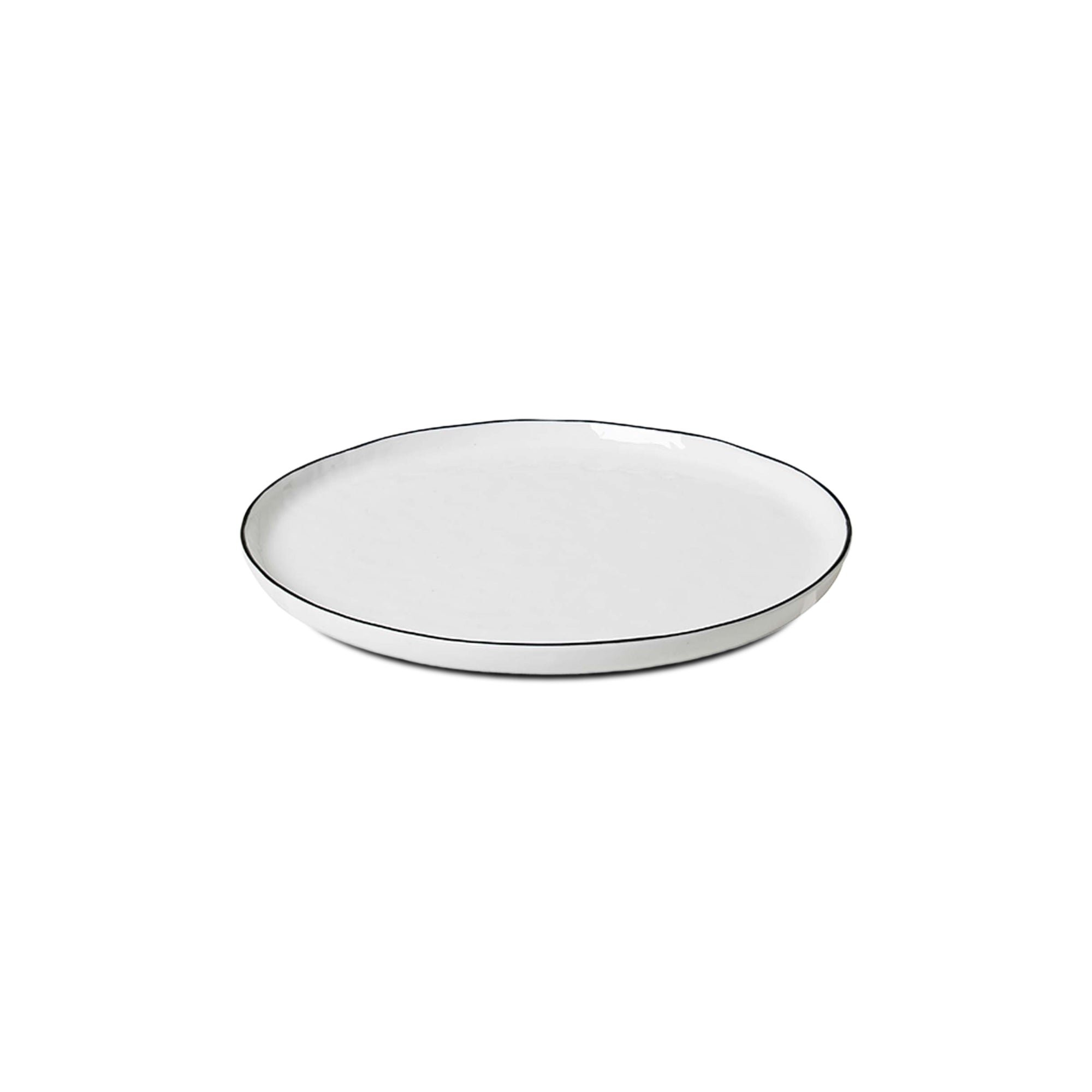 Salt Plate - White/Black Rim-1