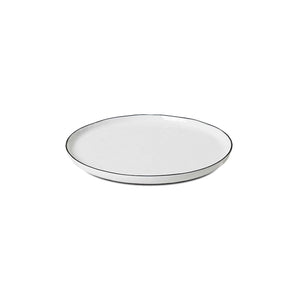Salt Plate - White/Black Rim
